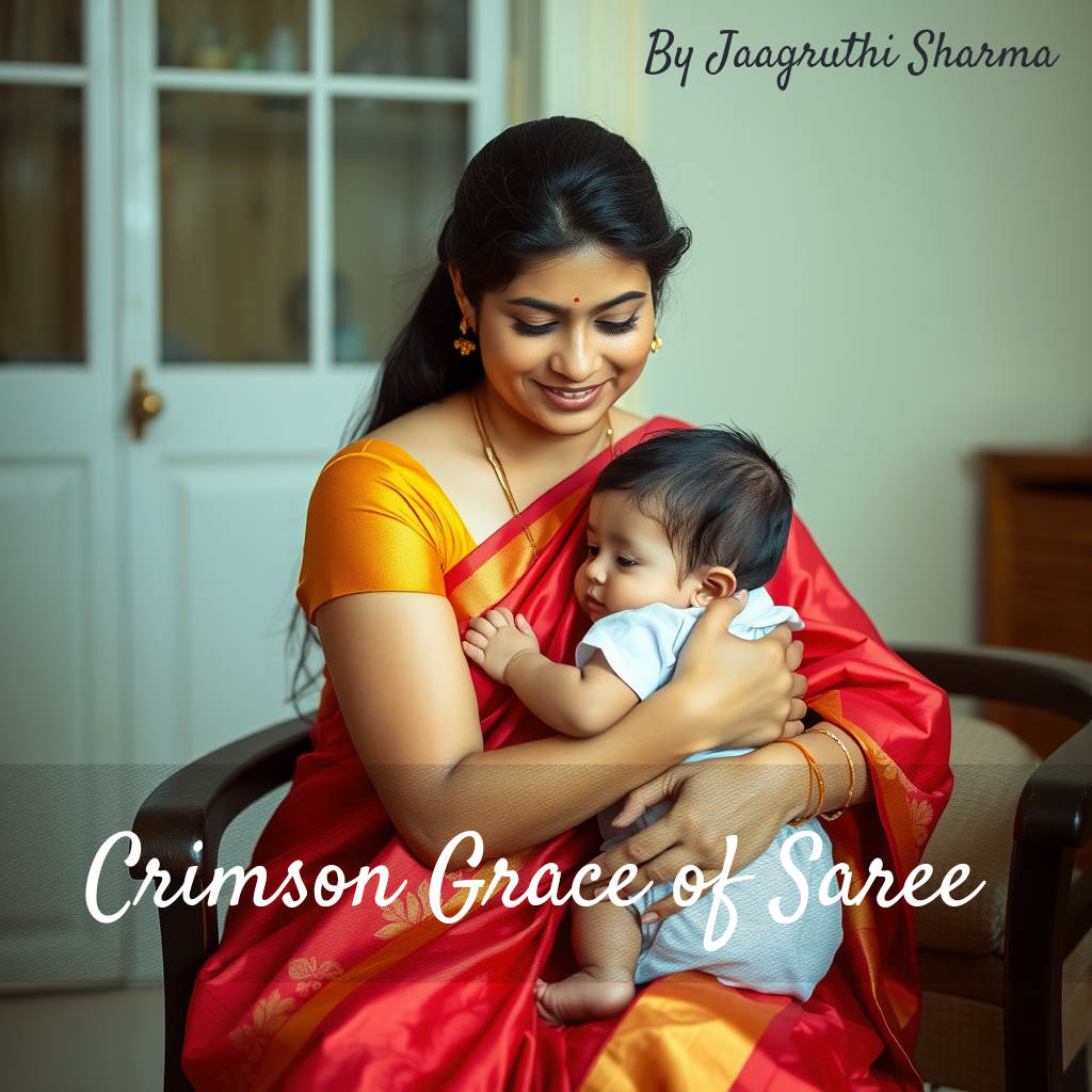 Crimson Grace of Saree by Jaagruthi Sharma (poetry)